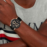 Tommy Hilfiger Blaze Multifunction Black Dial Black Rubber Strap Watch For Men - 1792028 Authentic Buy Shop Now