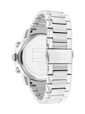 Tommy Hilfiger Clark Chronograph Blue Dial Silver Steel Strap Watch For Men - 1792080 Authentic Buy Shop Now