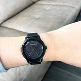 Michael Kors Kinley Silver Dial Black Steel Strap Watch for Women - MK5999 Authentic Buy Shop Now