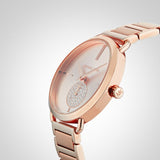 Michael Kors Portia Rose Gold Dial Rose Gold Steel Strap Watch for Women - MK3640 Authentic Buy Shop Now