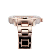 Michael Kors Lilane Three Hand Mother of Pearl White Dial Rose Gold Steel Strap Watch For Women - MK4557 Authentic Buy Shop Now