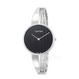 Calvin Klein Drift Black Dial Silver Steel Strap Watch for Women - K6S2N111 Authentic Buy Shop Now