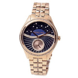 Michael Kors Lauryn Blue Dial Rose Gold Steel Strap Watch for Women - MK3723 Authentic Buy Shop Now