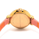 Marc Jacobs Sally White Dial Orange Leather Strap Watch for Women - MBM1355 Authentic Buy Shop Now