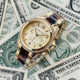 Michael Kors Blair Gold Dial Two Tone Steel Strap Watch for Women - MK6094 Authentic Buy Shop Now