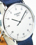 Tissot T Classic Everytime Large White Dial Blue NATO Strap Watch For Men - T109.610.17.037.00 Authentic Buy Shop Now