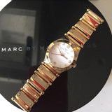 Marc Jacobs Amy White Dial Rose Gold Steel Strap Watch for Women - MBM8559 Authentic Buy Shop Now