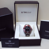 Tag Heuer Aquaracer Black Dial Silver Steel Strap Watch for Men - WAY101B.BA0746 Authentic Buy Shop Now
