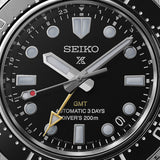Seiko Prosprex Dark Depths GMT Automatic Black Dial Silver Steel Strap Watch For Men - SPB383J1 Authentic Buy Shop Now