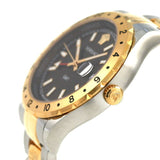 Versace Hellenyium GMT Black Dial Two Tone Steel Strap Watch for Men - V11040015 Authentic Buy Shop Now