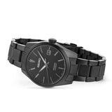 Seiko Presage Sharp Edged Series Black Dial Black Steel Strap Watch For Men - SPB229J1 Authentic Buy Shop Now
