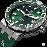 Maurice Lacroix Aikon Venturer Green Dial Green Rubber Strap Watch for Men - AI6057-SSL50-630-5 Authentic Buy Shop Now
