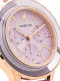 Swarovski Octea Lux Chrono Purple Dial Purple Leather Strap Watch for Women - 5632263 Authentic Buy Shop Now