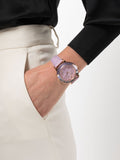 Swarovski Octea Lux Chrono Pink Dial Pink Leather Strap Watch for Women - 5452501 Authentic Buy Shop Now