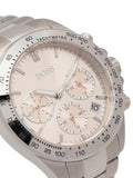 Hugo Boss Novia Pink Dial Silver Steel Strap Watch for Women - 1502615 Authentic Buy Shop Now