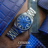 Citizen Tsuyosa Automatic Dark Blue Dial Silver Steel Strap Watch For Men - NJ0151-88L Authentic Buy Shop Now