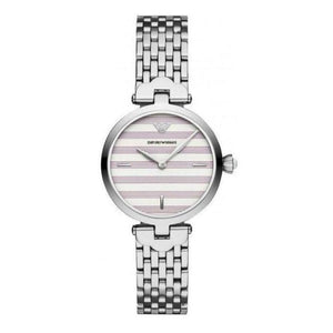 Emporio Armani Arianna Analog White Dial Silver Steel Strap Watch For Women - AR11195 Authentic Buy Shop Now