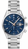 Tag Heuer Carrera Automatic Chronograph Blue Dial Silver Steel Strap Watch for Men - CBK2115.BA0715 Authentic Buy Shop Now