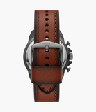 Fossil Bronson Chronograph Grey Dial Brown Leather Strap Watch for Men - FS5855 Authentic Buy Shop Now
