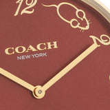 Coach Perry Red Dial Red Leather Strap Watch for Women - 14503486 Authentic Buy Shop Now