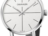 Calvin Klein Evan White Dial Black Leather Strap Watch for Women - K7B231CY Authentic Buy Shop Now