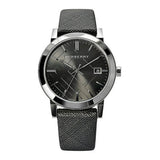 Burberry Heritage Grey Dial Black Leather Strap Watch for Men - BU9024 Authentic Buy Shop Now