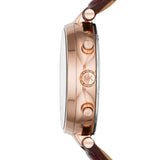Michael Kors Sawyer Maroon Dial Maroon Leather Strap Watch for Women - MK2426 Authentic Buy Shop Now