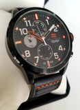 Tommy Hilfiger Trent Multifunction Black Dial Black Leather Strap Watch for Men - 1791136 Authentic Buy Shop Now