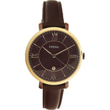 Fossil Jacqueline Burgundy Dial Burgundy Leather Strap Watch for Women - ES4099 Authentic Buy Shop Now