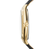Michael Kors Slim Runway Quartz Gold Dial Black Leather Strap Watch For Women - MK2392 Authentic Buy Shop Now