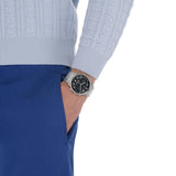 Salvatore Ferragamo Sapphire Chrono Black Dial Silver Steel Strap Watch for Men - SFME00321 Authentic Buy Shop Now