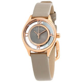 Marc Jacobs Tether Grey Dial Grey Leather Strap Watch for Women - MBM1375 Authentic Buy Shop Now