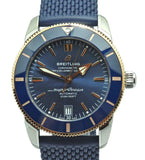Breitling Superocean Heritage B20 Automatic 42 Blue Dial Blue Mesh Bracelet Watch for Men - UB2010161C1S1 Authentic Buy Shop Now