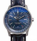 Breitling Navitimer Automatic 41 Blue Dial Blue Leather Strap Watch for Men - A17326161C1P3 Authentic Buy Shop Now