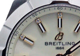 Breitling Chronomat 32 Diamonds White Dial Silver Steel Strap Watch for Women - A77310101A3A1 Authentic Buy Shop Now