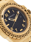 Versace Chain Reaction Quartz Black Dial Two Tone Steel Strap Watch for Men - VEDY00619 Authentic Buy Shop Now
