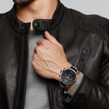 IWC Portofino Chronograph Black Dial Black Leather Strap Watch for Men - IW391029 Authentic Buy Shop Now