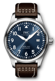 IWC Pilot's Mark XVIII Le Petit Prince Blue Dial Brown Leather Strap Watch for Men - IW327004 Authentic Buy Shop Now