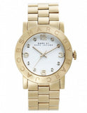 Marc Jacobs Amy White Dial Gold Steel Strap Watch for Women - MBM3056 Authentic Buy Shop Now