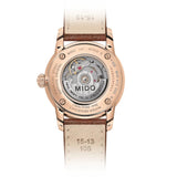 Mido Baroncelli Automatic Midnight Blue Dial Brown Leather Strap Watch For Women - M7600.3.65.8 Authentic Buy Shop Now