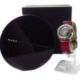 Marc Jacobs Amy Purple Dial Red Leather Strap Watch for Women - MBM1138 Authentic Buy Shop Now