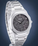 D1 Milano Ultra Thin Ashfield Black Dial Silver Steel Strap Watch for Men - D1-UTBJ32 Authentic Buy Shop Now