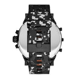 Diesel Big Daddy Chronograph Black Dial Black Leather Strap Watch For Men - DZ7311 Authentic Buy Shop Now