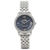 Coach Glitz Blue Dial Silver Steel Strap Watch for Women - 14502693 Authentic Buy Shop Now
