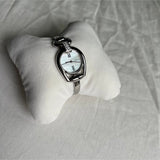 Gucci Horsebit Collection Diamonds Mother of Pearl White Dial Silver Steel Strap Watch For Women - YA139504 Authentic Buy Shop Now