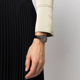 Swarovski Octea Nova Black Dial Black Leather Strap Watch for Women - 5650033 Authentic Buy Shop Now