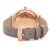 Swarovski Octea Nova Beige Dial Grey Leather Strap Watch for Women - 5649999 Authentic Buy Shop Now