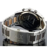 Armani Exchange Chronograph Black Dial Silver Steel Strap Watch For Men - AX1093 Authentic Buy Shop Now