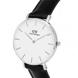 Daniel Wellington Classic Petite Reading White Dial Black Leather Strap Watch For Women - DW00100185 Authentic Buy Shop Now