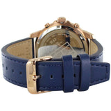 Tommy Hilfiger Henry Chronograph Quartz Blue Dial Blue Leather Strap Watch For Men - 1710475 Authentic Buy Shop Now
